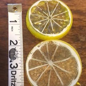 Fake Plastic and Rubber Yellow Lemons